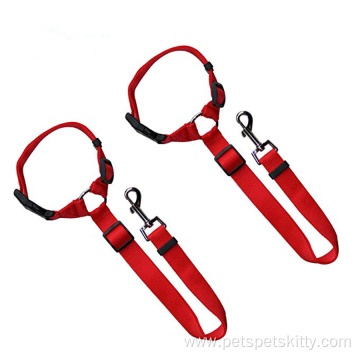 Nylon Material Dog Restraints Vehicle Seatbelts Harness